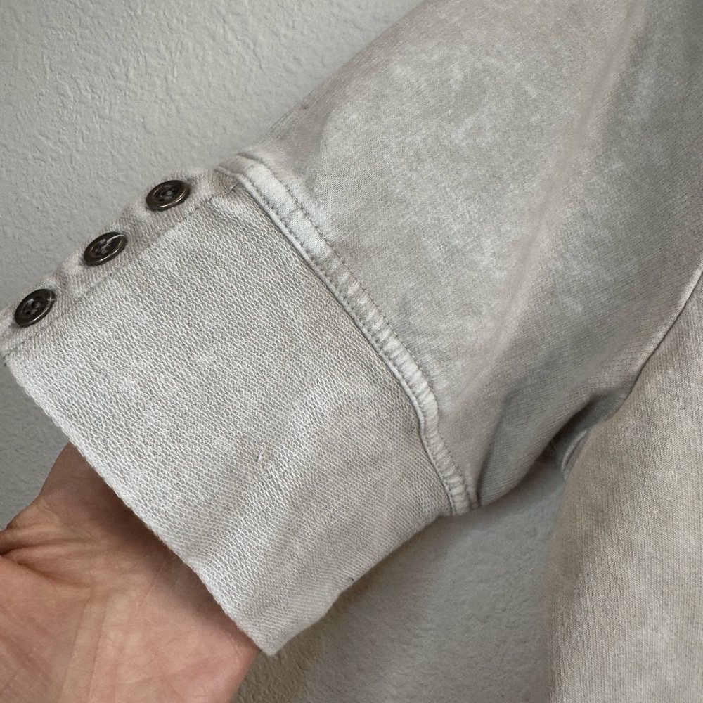 JANE+DELANCEY Short Sleeve Sweatshirt with Button Detail - Picture 6 of 9